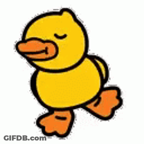 Cartoon Duck Dance To Relax GIF