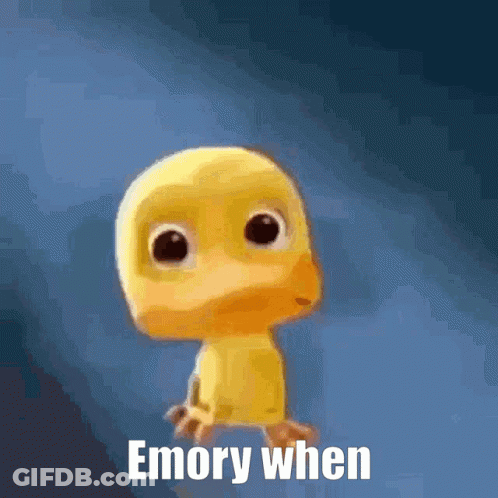 Cartoon Duck Saying Emory When GIF
