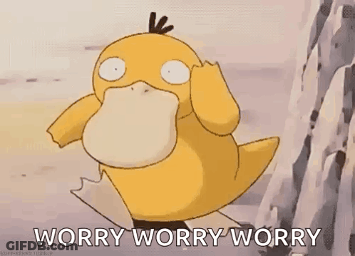 Cartoon Duck Standing On Rock GIF
