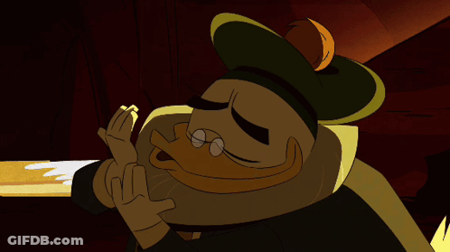 Cartoon Duck Wearing Hat GIF