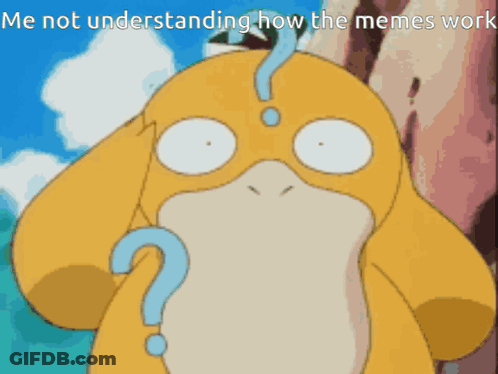 Cartoon Duck With Question Mark On Head GIF