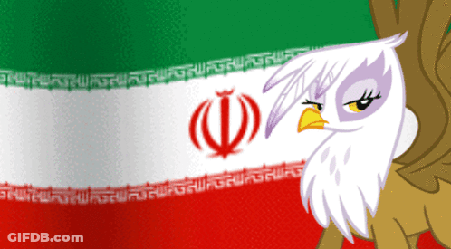 Cartoon Eagle In Front Of Flag GIF