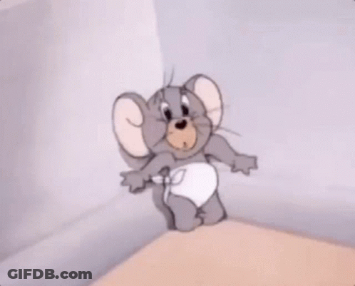 Cartoon Elephant Lying On Table GIF