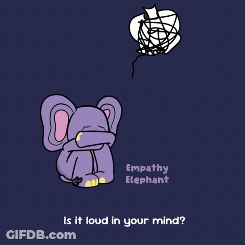Cartoon Elephant With Empathy Elephant GIF