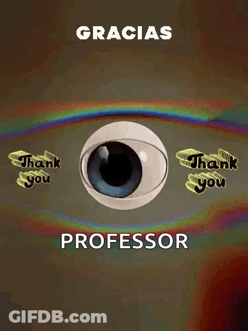 Cartoon Eye Saying Gracias GIF