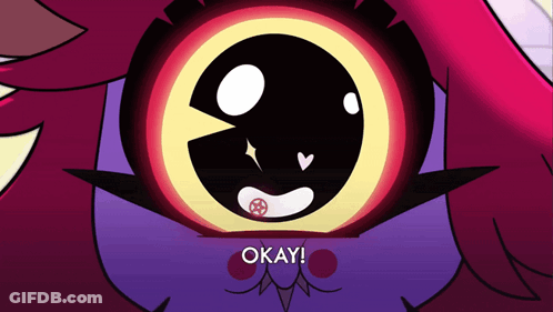 Cartoon Eye Saying Okay GIF