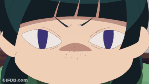 Cartoon Eyes Close-Up Black Background GIF