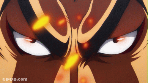 Cartoon Eyes With Fire GIF