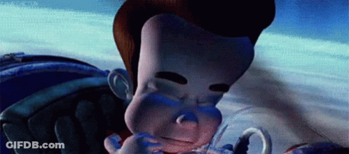 Cartoon Face Close Up With Eyes Closed And Mouth Open GIF