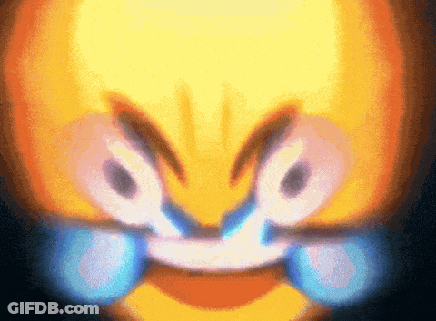 Cartoon Face Crying Tears GIF