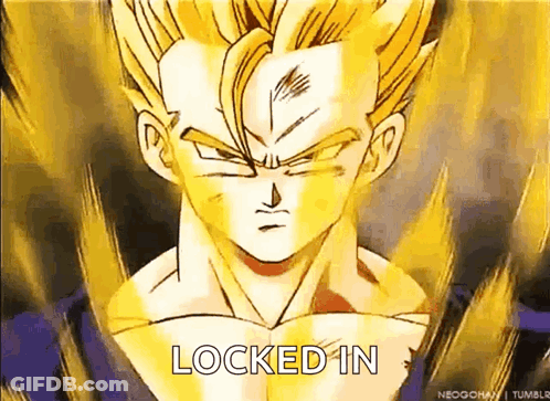 Cartoon Face Saying Locked In GIF