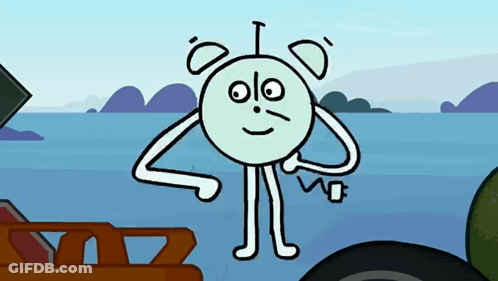 Cartoon Face Saying Olo GIF
