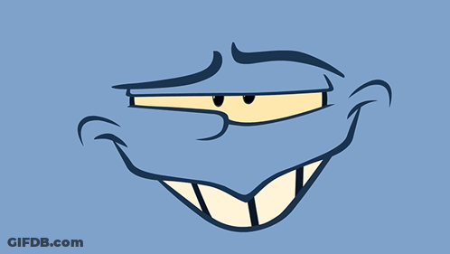 Cartoon Face With Big Smile GIF