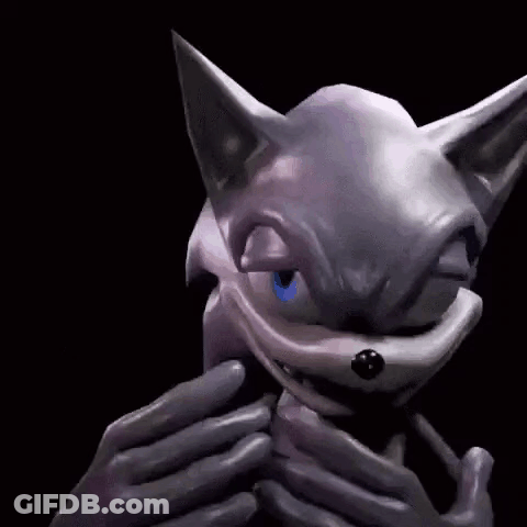 Cartoon Face With Blue Eye Close Up GIF