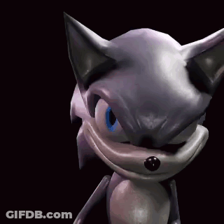 Cartoon Face With Blue Eyes Covering Mouth GIF