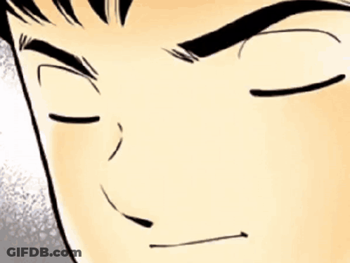 Cartoon Face With Eyes Closed And Beard GIF