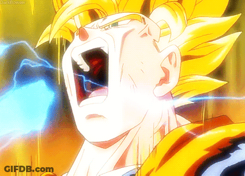 Cartoon Face With Lightning Bolt Background GIF