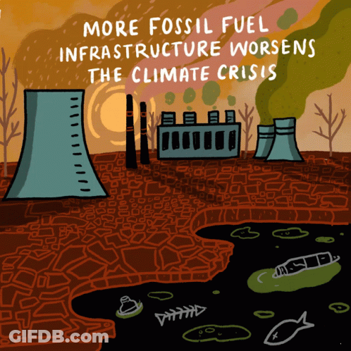 Cartoon Factory More Fossil Fuel Infrastructure Worsens Climate Crisis GIF