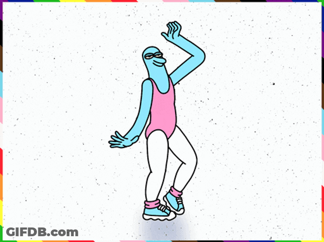 Cartoon Fan Made Death Drop Pride GIF