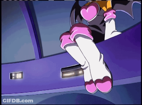Cartoon Feet In Front Of Clock At 10:08 GIF