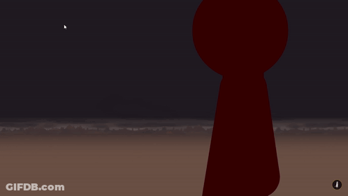Cartoon Feet Standing On Brown Floor GIF