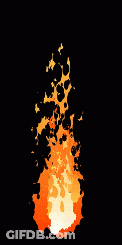 Cartoon Fire Coming Out Of Ground GIF