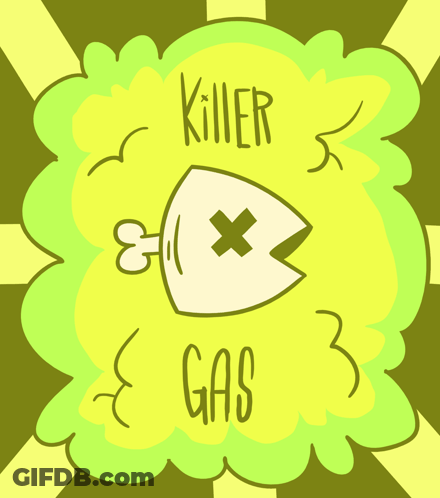 Cartoon Fish Killer Gas GIF