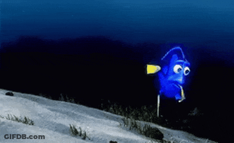 Cartoon Fish Swimming GIF