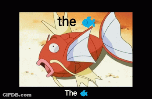 Cartoon Fish With Word The GIF