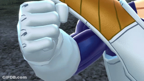 Cartoon Fist With Letter R GIF