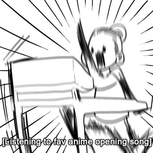 Cartoon Fitness Anime Song GIF