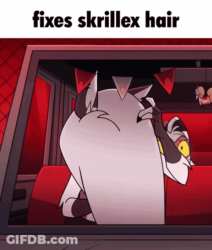 Cartoon Fixes Skrillex Hair GIF