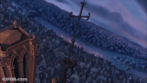 Cartoon Flying Holding Pole GIF