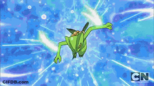 Cartoon Flying Through Air With CN GIF