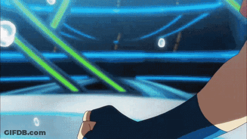 Cartoon Foot On Blue Background GIF