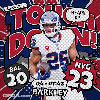 Cartoon Football Player Barkley GIF