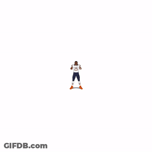 Cartoon Football Player Kyle Monangai Chicago GIF