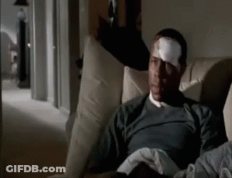 Cartoon Football Player With Dog Head Number 65 GIF