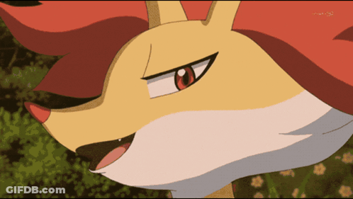 Cartoon Fox Close Up With TV Channel GIF