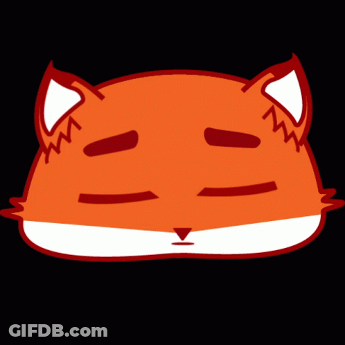 Cartoon Fox Crying Tear From Mouth GIF