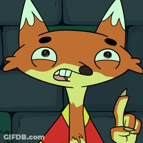 Cartoon Fox Giving Thumbs Up GIF