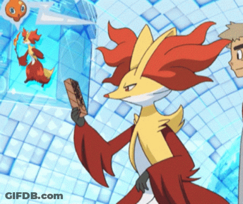 Cartoon Fox Holding Paper GIF