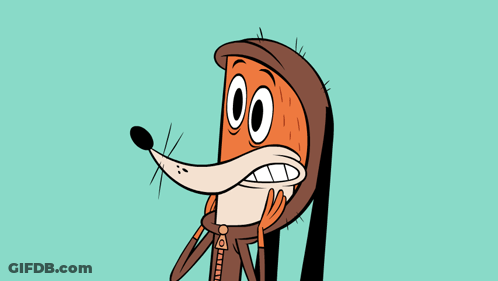 Cartoon Fox In Hooded Jacket And Hat GIF