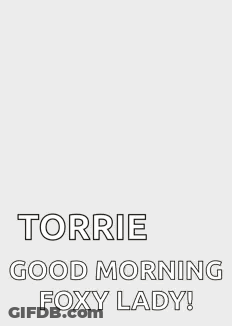 Cartoon Fox Saying Good Morning GIF