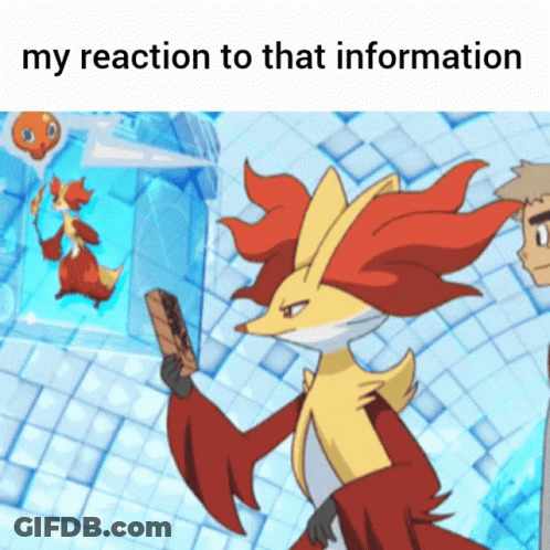 Cartoon Fox Saying My Reaction To That Information GIF
