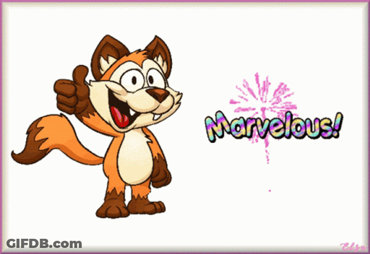 Cartoon Fox Vector Have A Marvelous Monday GIF