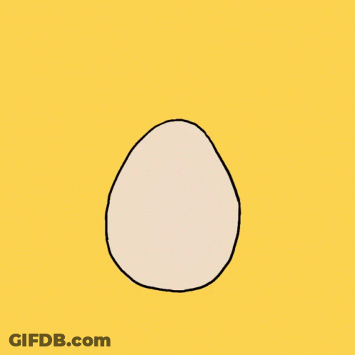 Cartoon Fried Egg With Face GIF