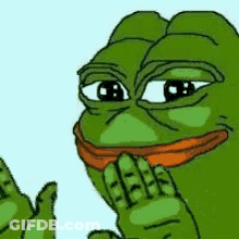 Cartoon Frog Giving Thumbs Up GIF