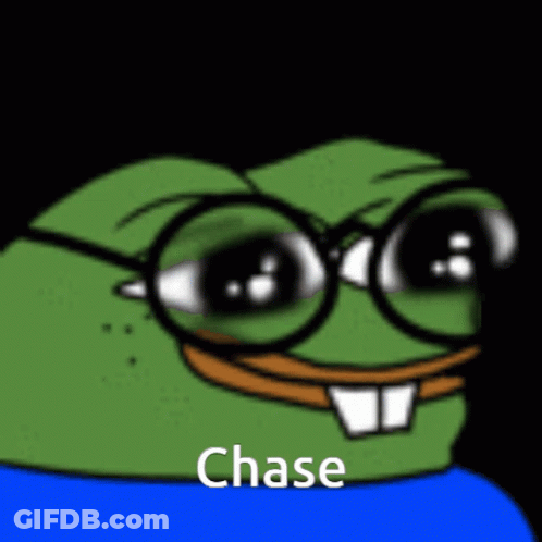 Cartoon Frog In Glasses And Blue Shirt Saying Chase GIF
