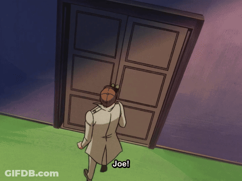 Cartoon Frog In Sunglasses And Blue Shirt Looking At Camera GIF